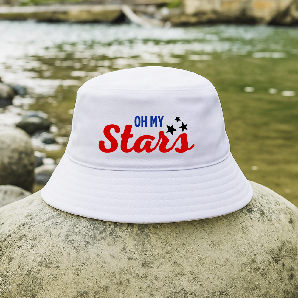 "Oh My Stars" Embroidered Bucket Hat