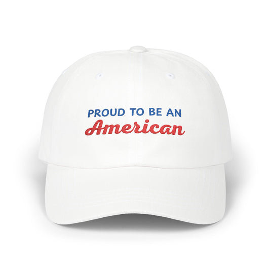 "Proud to Be an American" Embroidered Baseball Cap – Classic & Patriotic