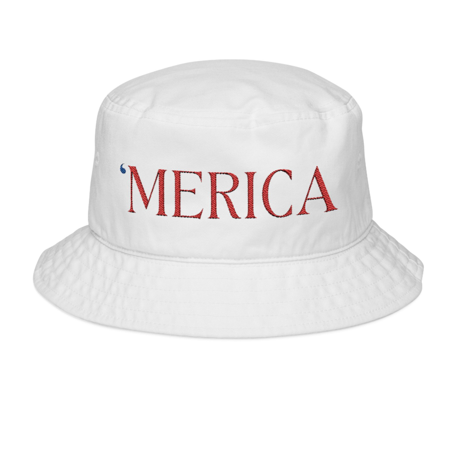 " 'MERICA " Embroidered Bucket Hat