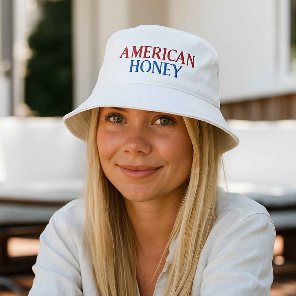 "American Honey" Embroidered Bucket Hat