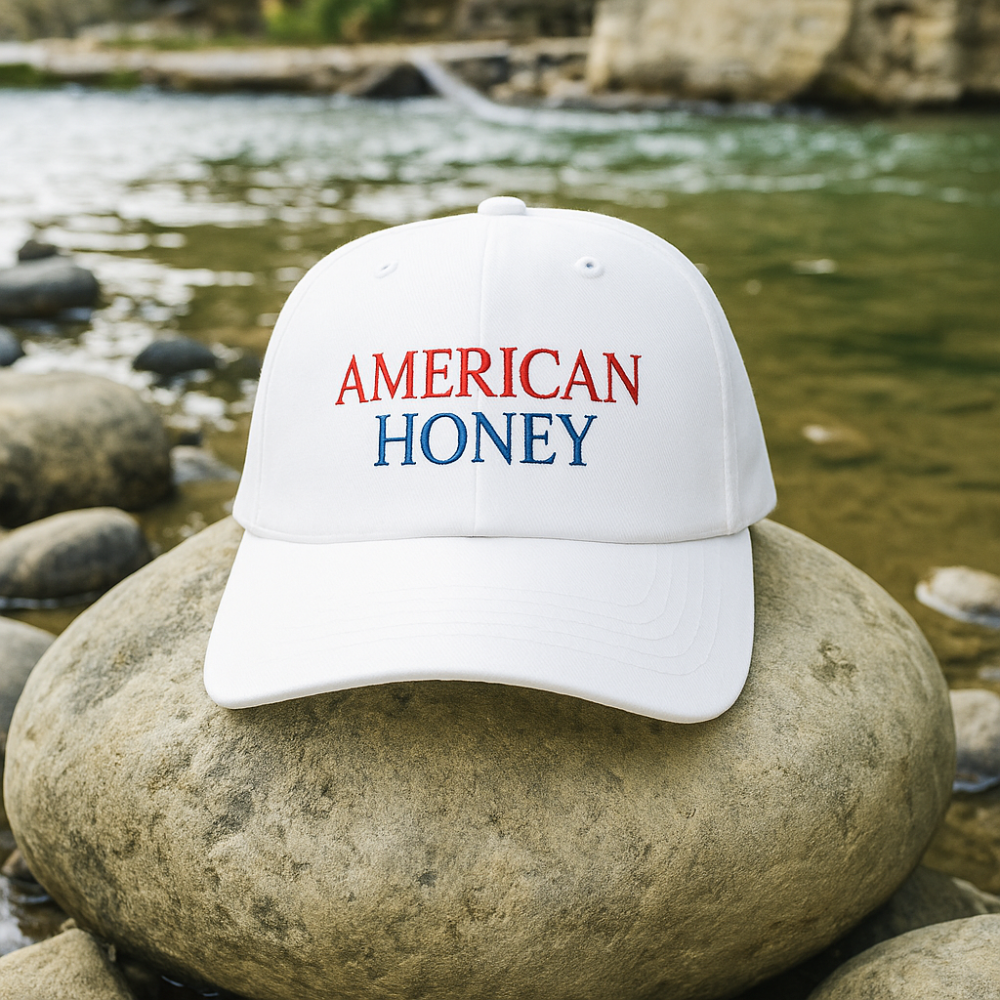 "American Honey" Embroidered Baseball Cap – A Sweet & Stylish Statement