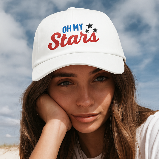 "Oh My Stars" Embroidered Baseball Cap – A Southern Charm Staple