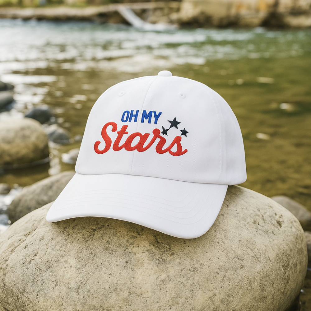 "Oh My Stars" Embroidered Baseball Cap – A Southern Charm Staple