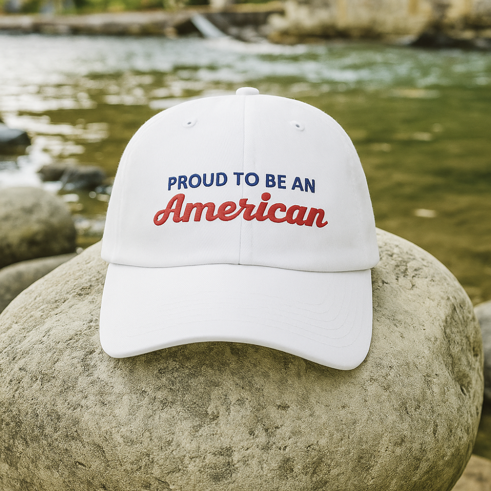 "Proud to Be an American" Embroidered Baseball Cap – Classic & Patriotic
