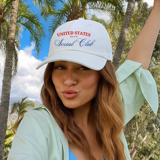 United States Social Club Hat – EST. 1776 Embroidered Baseball Cap