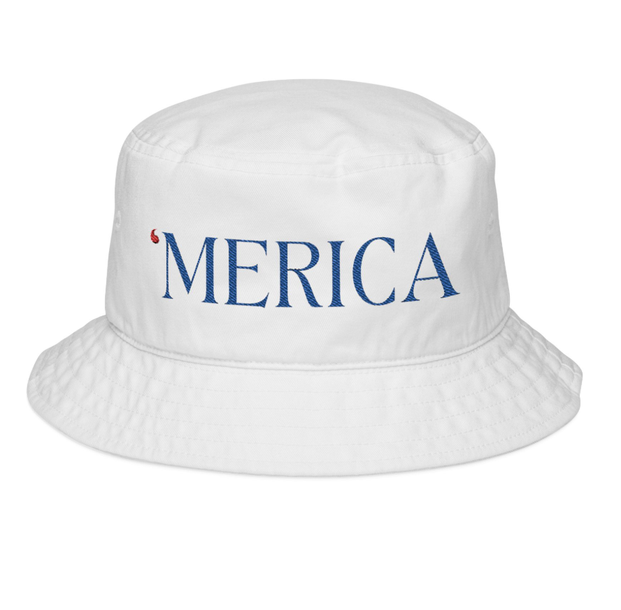 " 'MERICA " Embroidered Bucket Hat