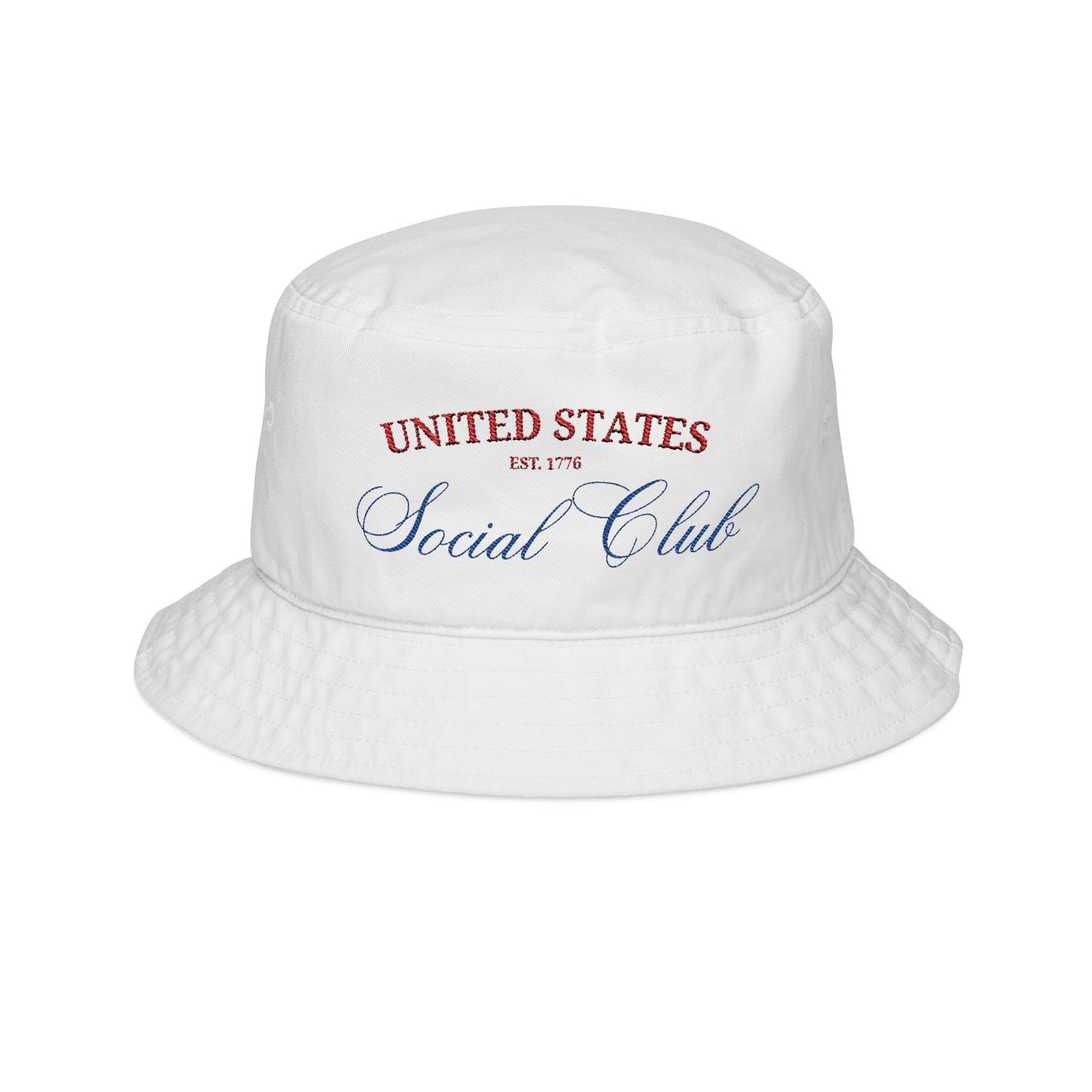 "United States Social Club" Embroidered Bucket Hat