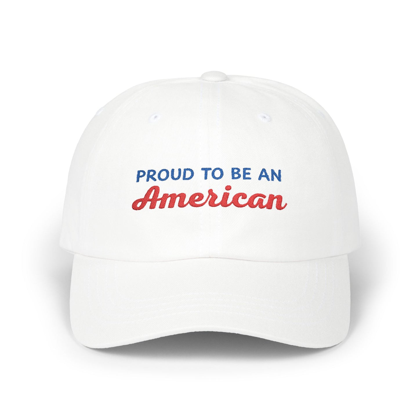"Proud to Be an American" Embroidered Baseball Cap – Classic & Patriotic