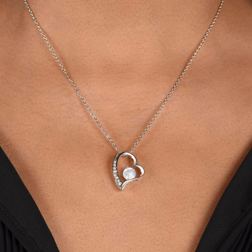 Forever & Always" Heart Pendant Necklace