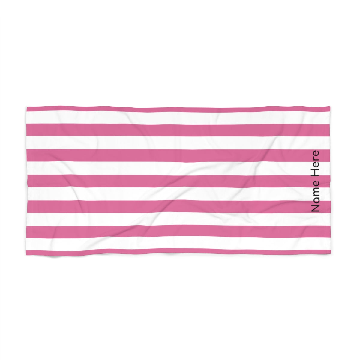 Personalized Cabana Stripe Beach Towel