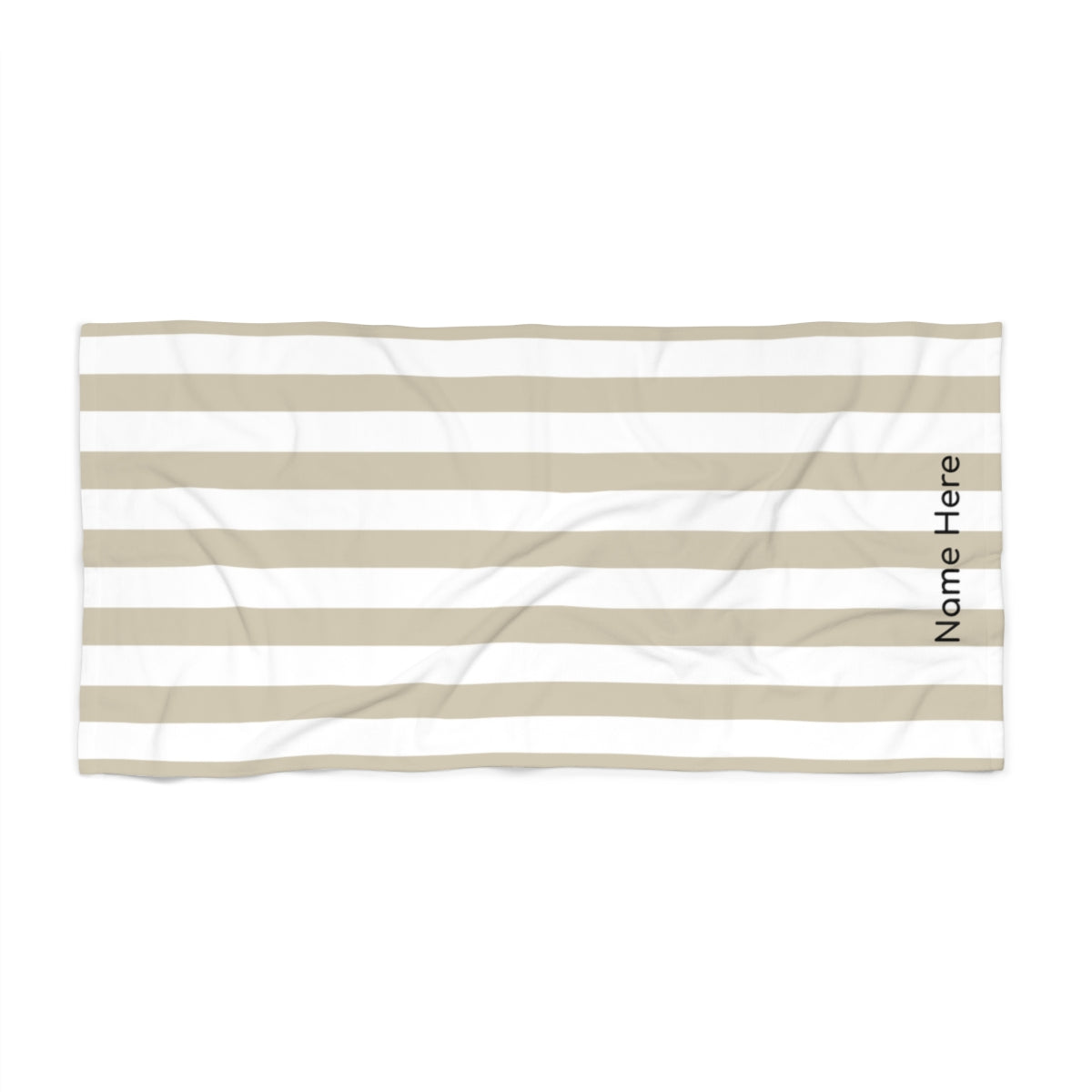Personalized Cabana Stripe Beach Towel