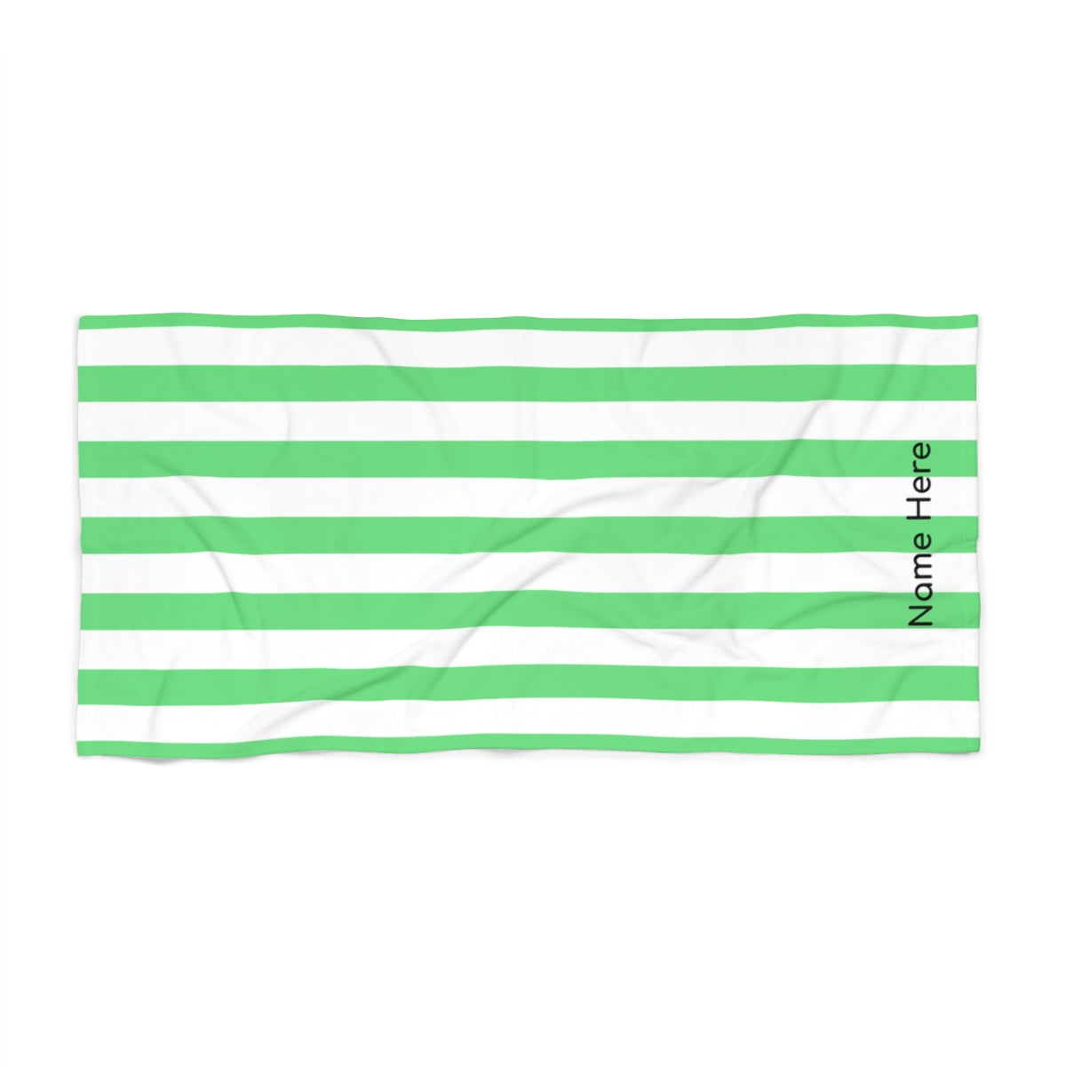 Personalized Cabana Stripe Beach Towel