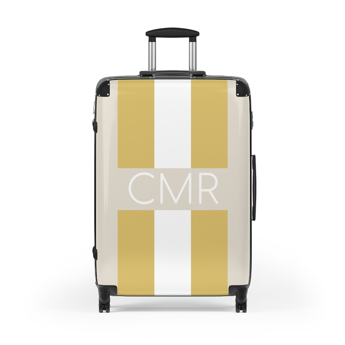 Personalized Striped Hard Shell Luggage