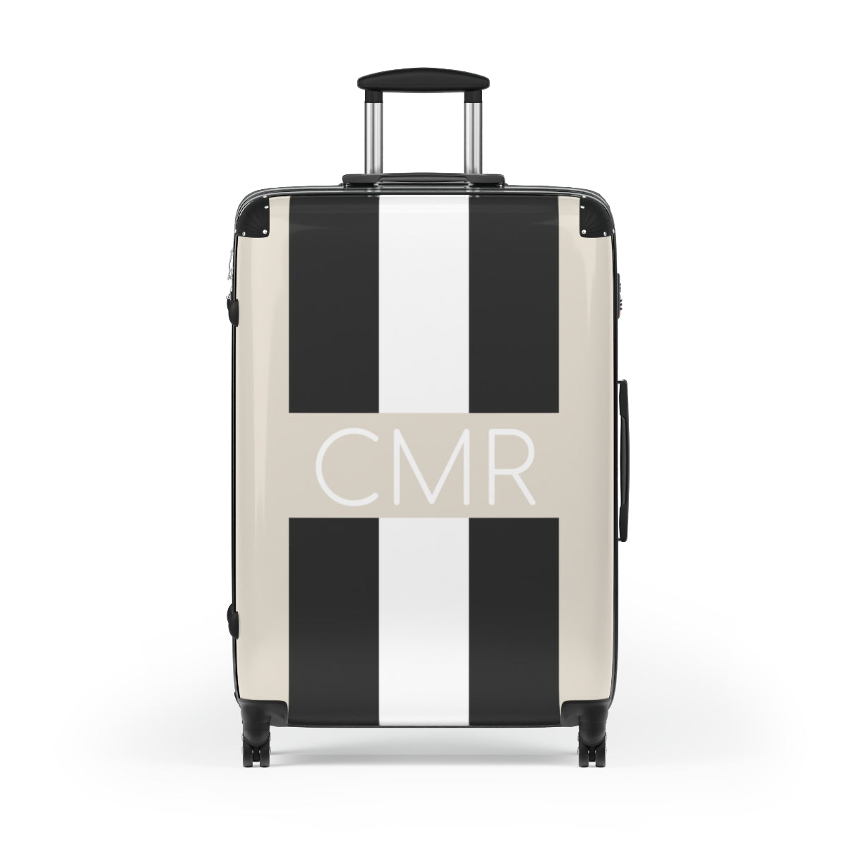 Personalized Striped Hard Shell Luggage