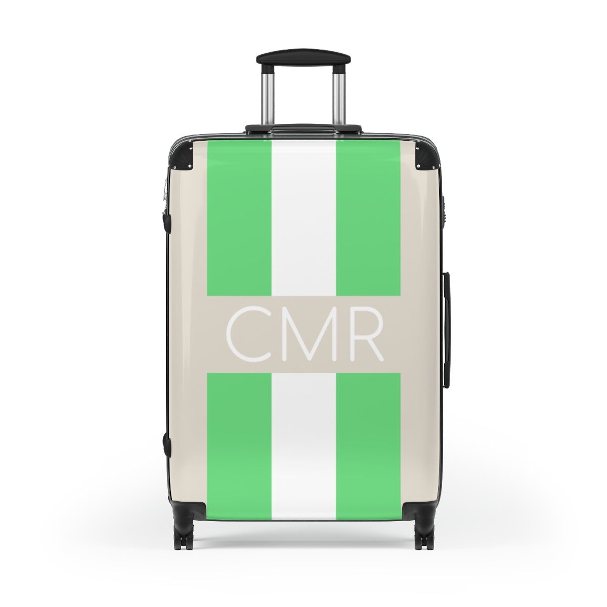 Personalized Striped Hard Shell Luggage