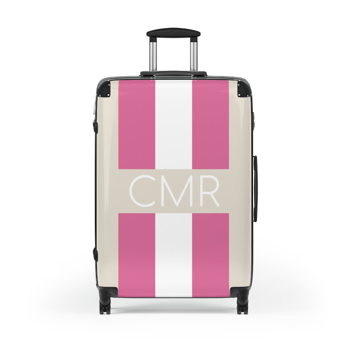 Personalized Striped Hard Shell Luggage
