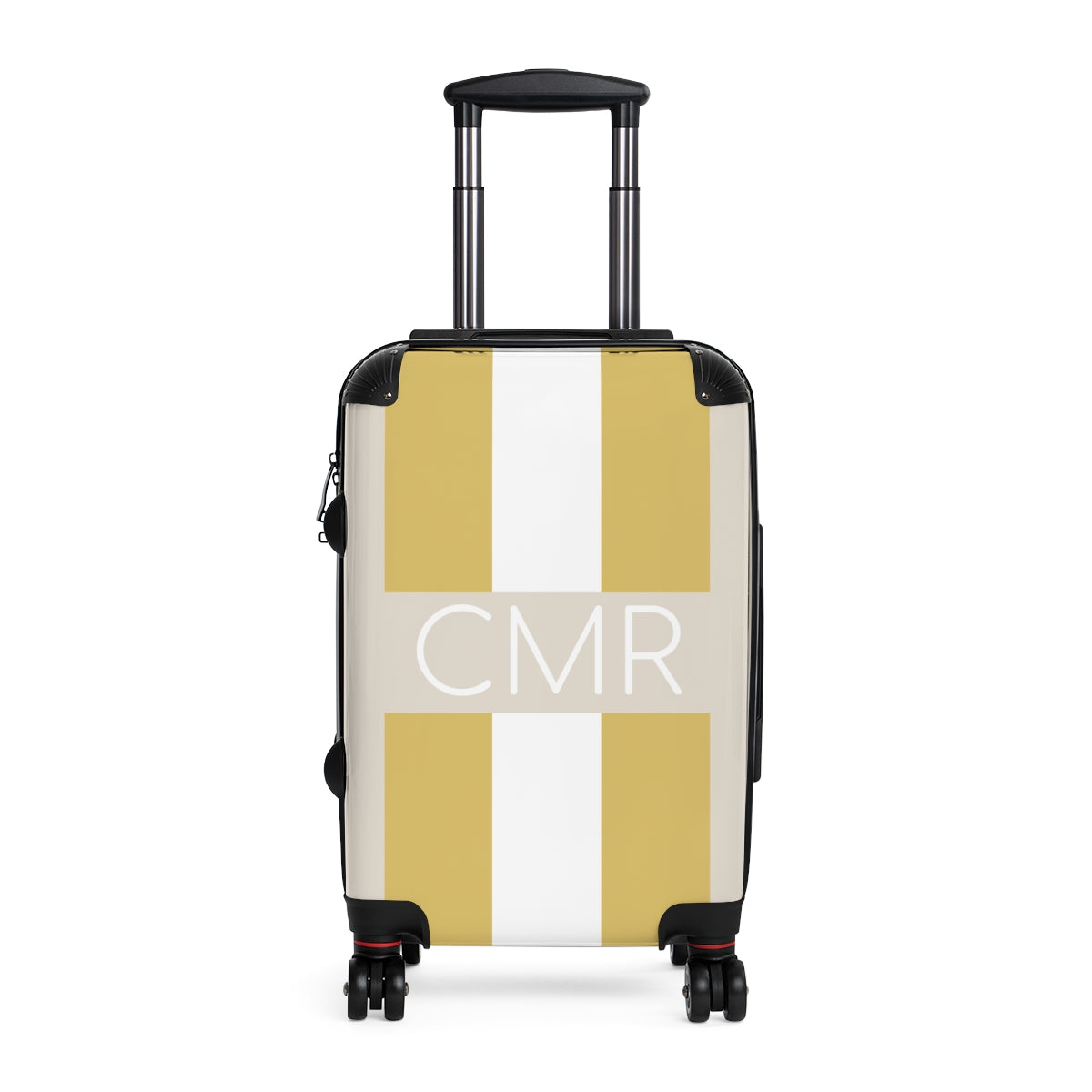 Personalized Striped Hard Shell Luggage