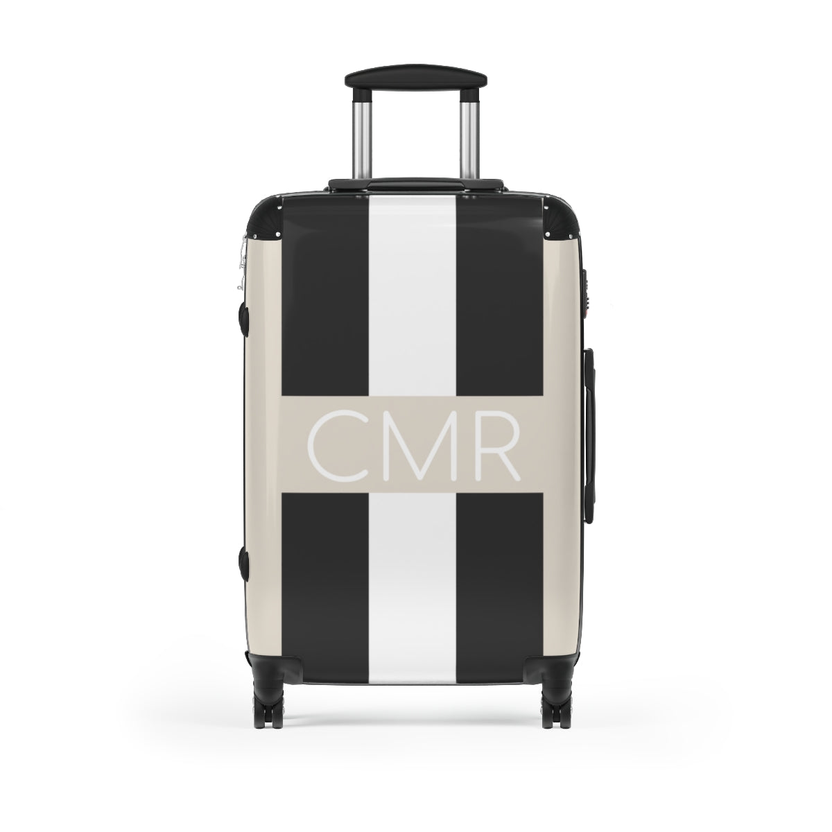 Personalized Striped Hard Shell Luggage