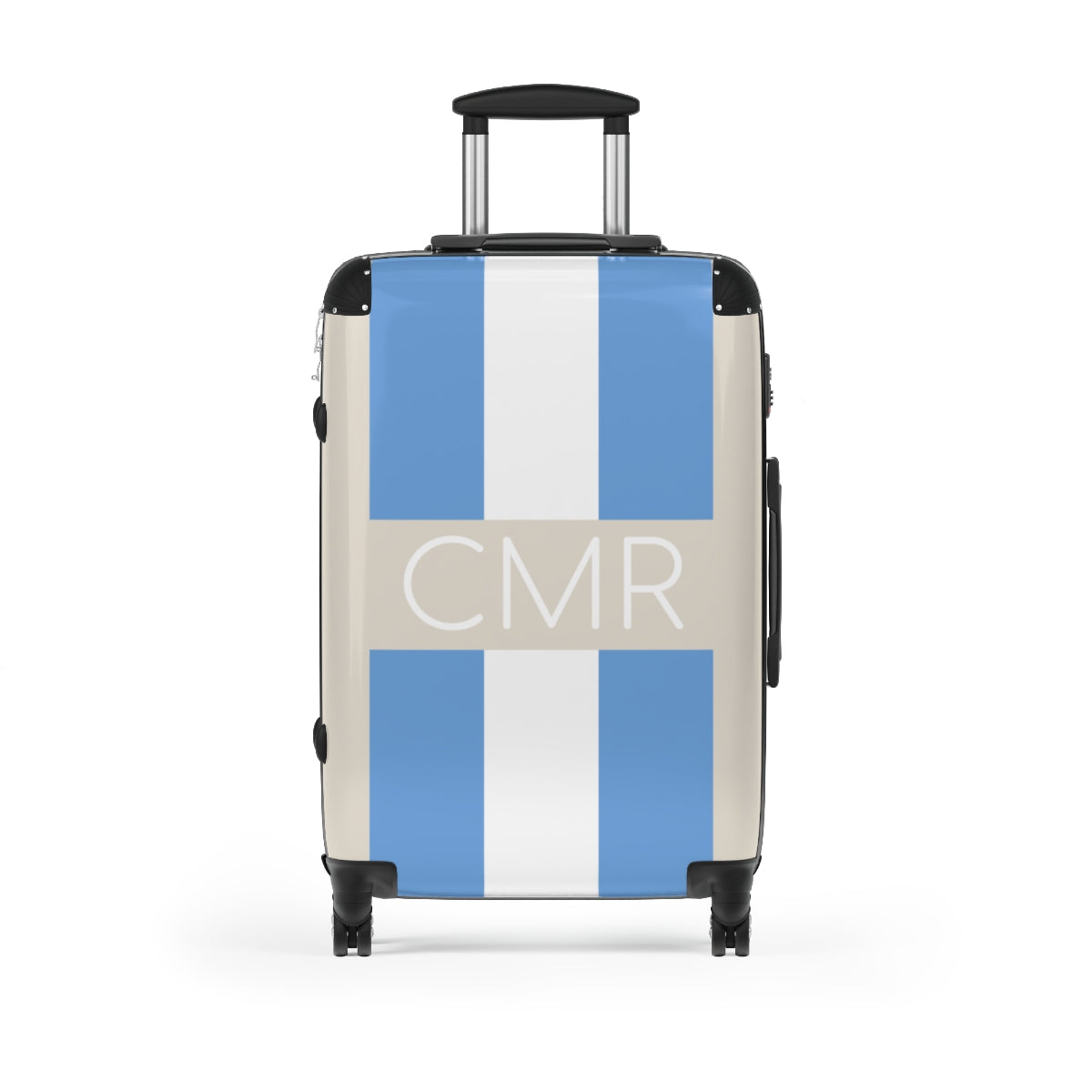 Personalized Striped Hard Shell Luggage