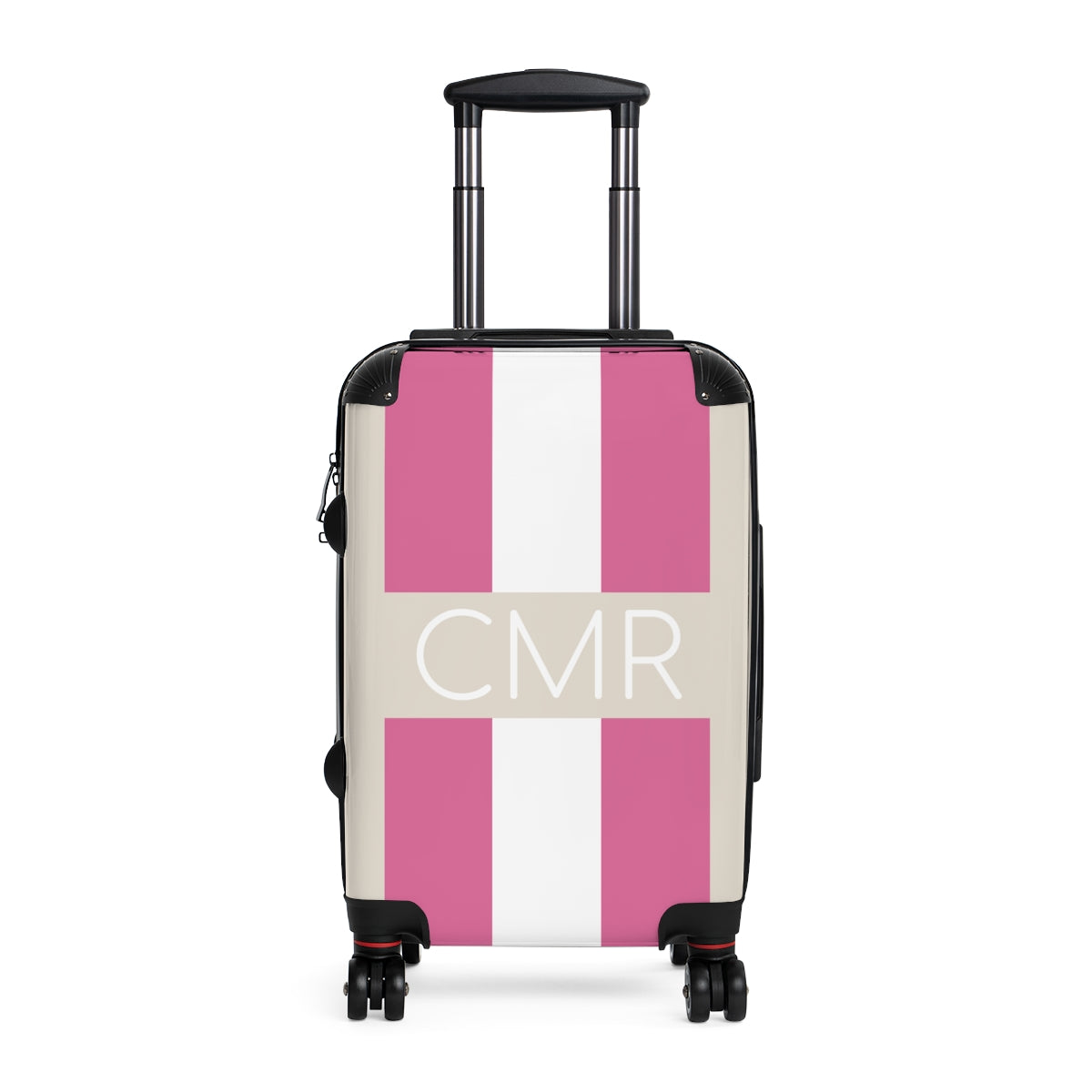 Personalized Striped Hard Shell Luggage