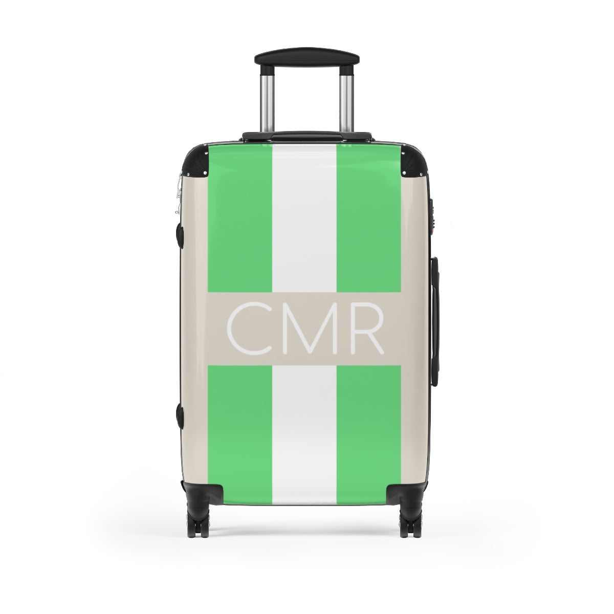 Personalized Striped Hard Shell Luggage