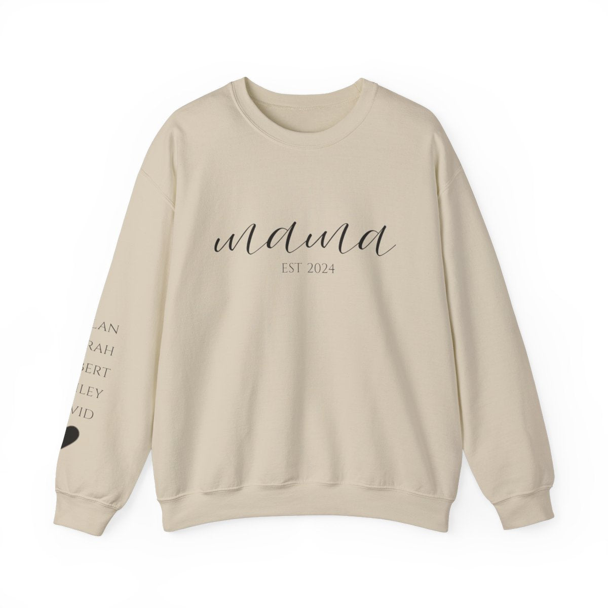 Personalized "Kids' Names on Sleeve" Sweatshirt – A Hug You Can Wear